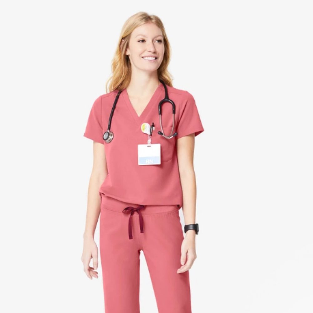 FIGS Quartz Catarina - One-Pocket Scrub Top - XXS